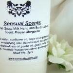 Natural Goats Milk Hand And Body Lotion, Frozen..