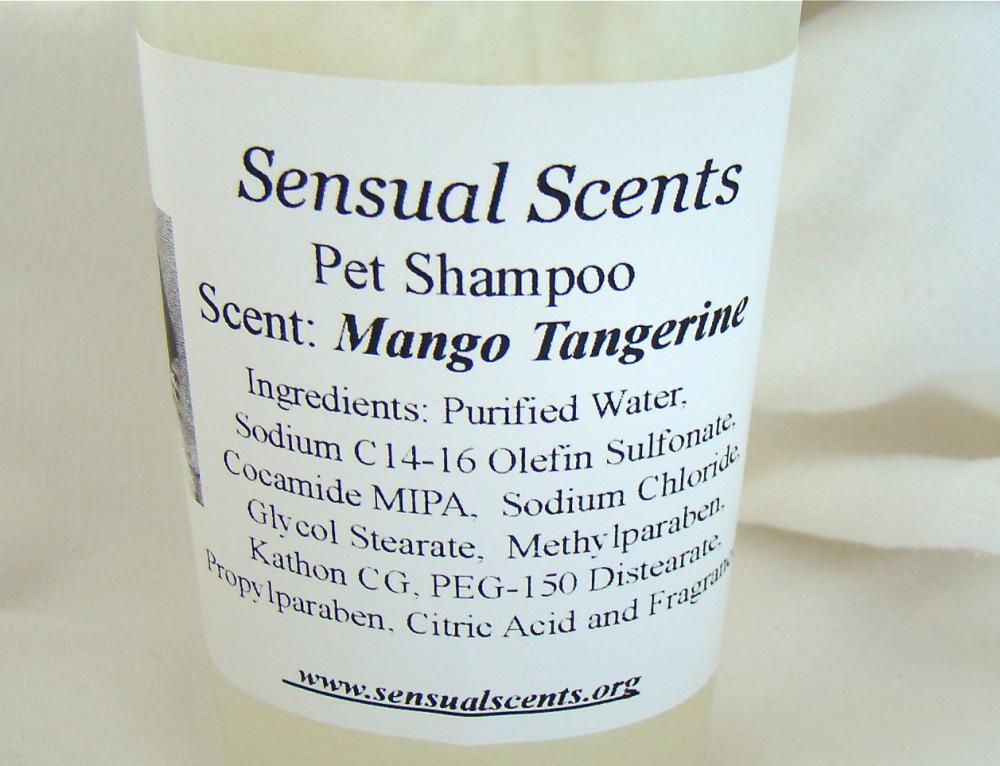 Sls Moisturizing Pet Shampoo In Mango Tangerine Scent 4oz